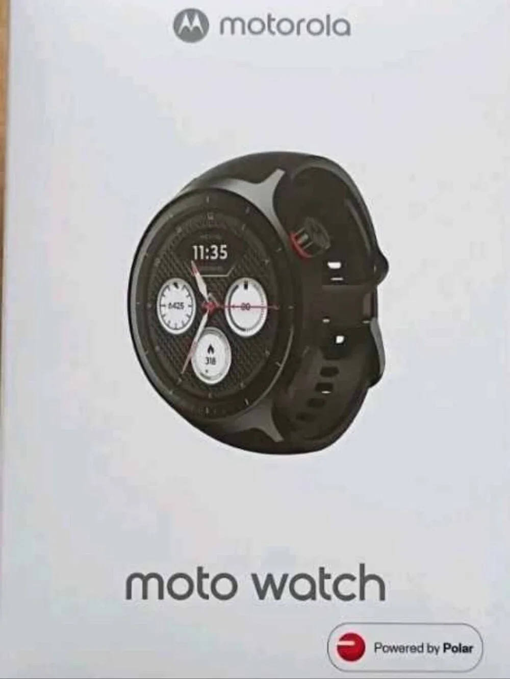 Motorola Moto watch 2026 volcanic ash_silicone black. wellness tracking XT2547-2